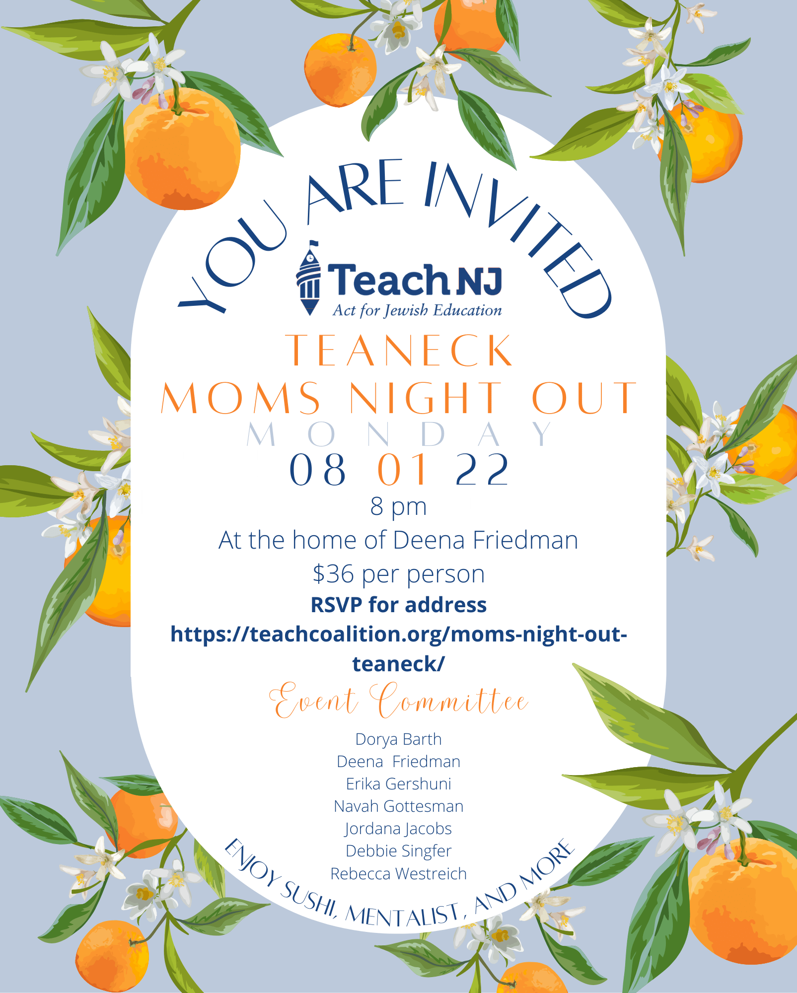 Teach Coalition Moms Night Out Teaneck Teach Coalition